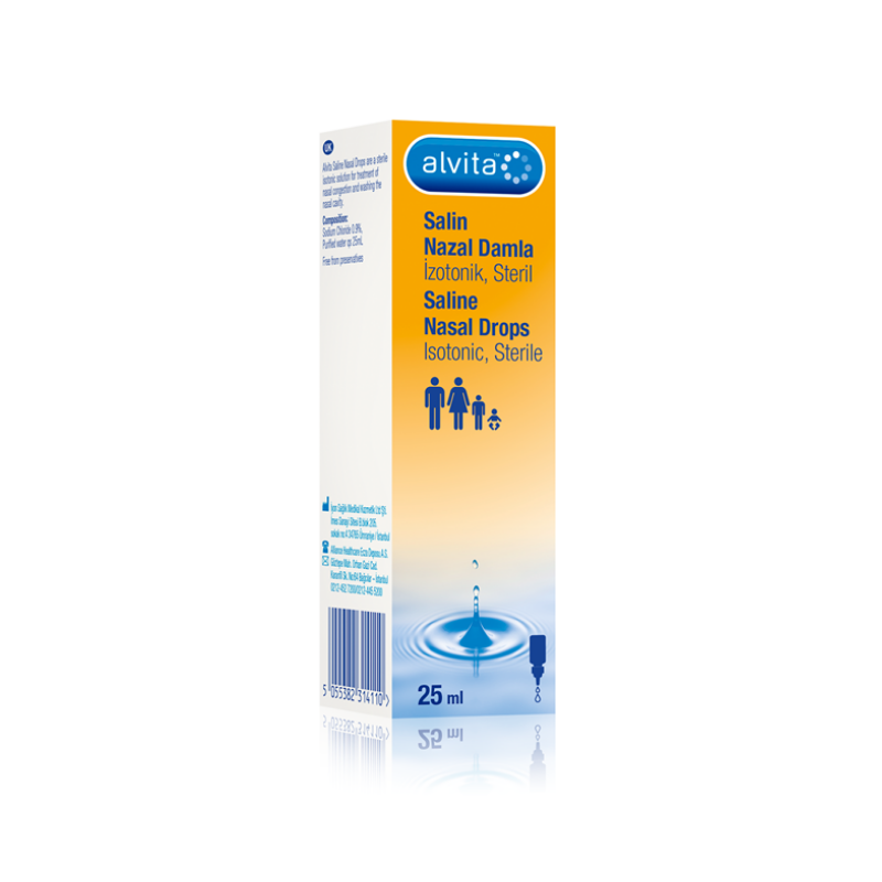 Alvita Salin Nazal Damla 25 ml -1