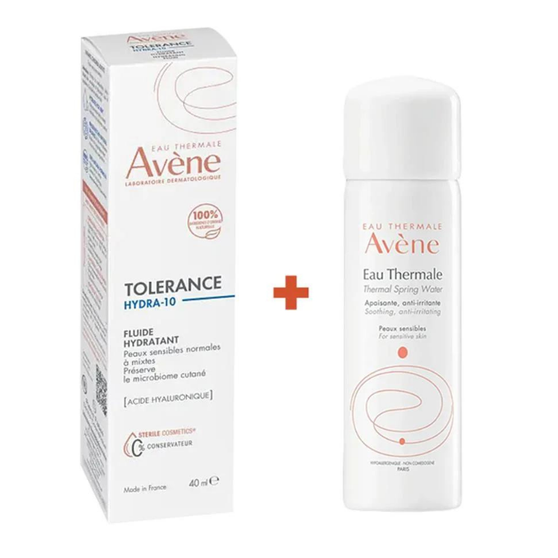 Avene Tolerance Hydra-10 Hydrating Fluid 40 ml + Termal Su 50 ml HEDİYELİ -1