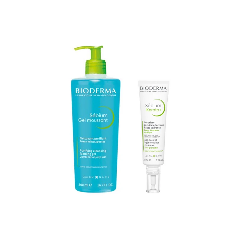 Bioderma Akne ve Siyah Nokta Karşıtı Bakım Seti -1