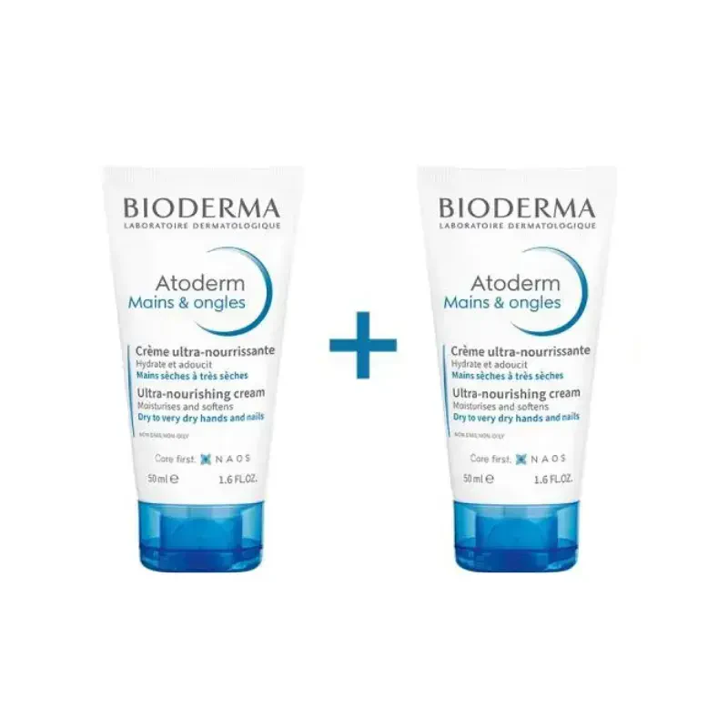 Bioderma Atoderm El ve Tırnak Bakım Kremi 50 ml İkiz Set -1