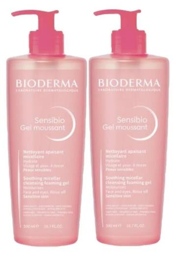 Bioderma Sensibio Foaming Gel 500ml x 2 Adet -1