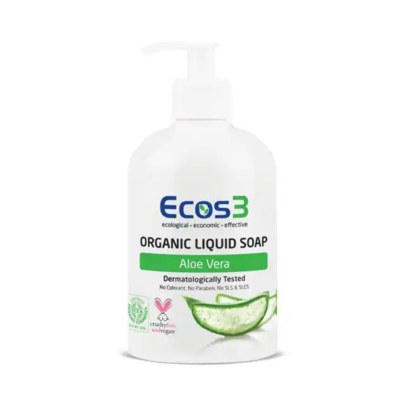 Ecos3 Organik Sıvı Sabun Aloe Vera 500 ml -1