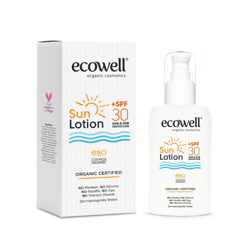 Ecowell Organik Güneş Losyonu SPF 30 150 ml -1