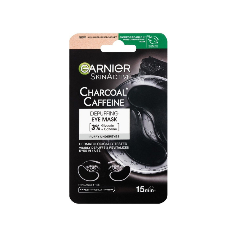 Garnier Charcoal Caffine Depuffing Eye Mask 5 g -1