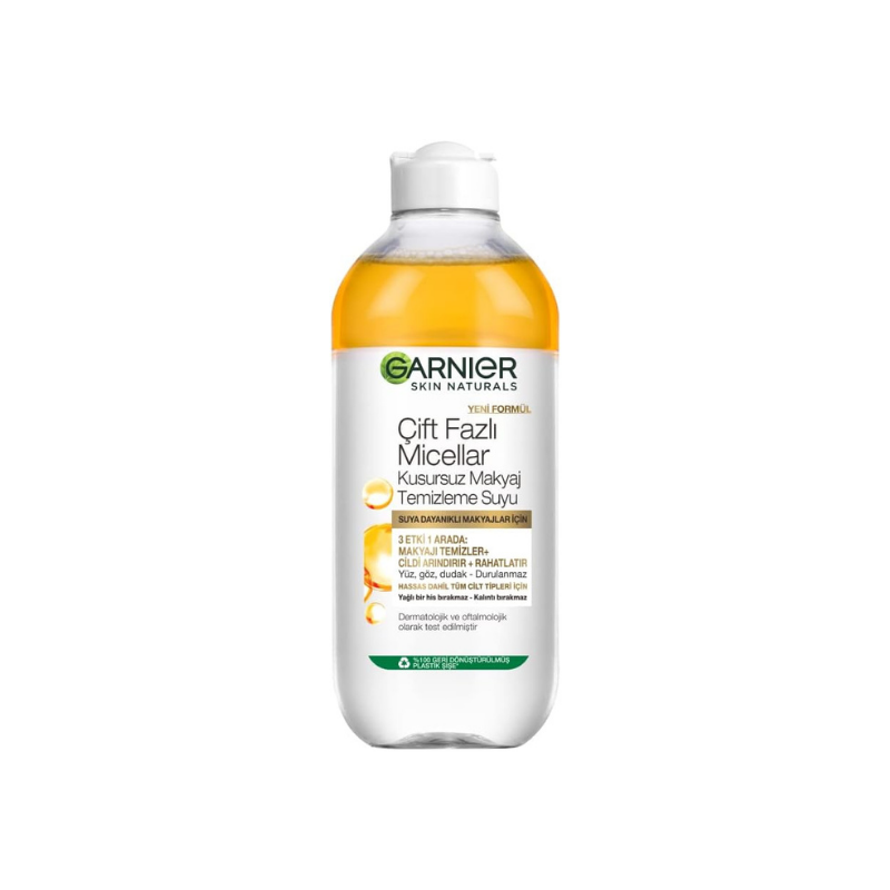 Garnier Çift Fazlı Micellar Kusursuz Makyaj Temizleme Suyu 400 ml -1