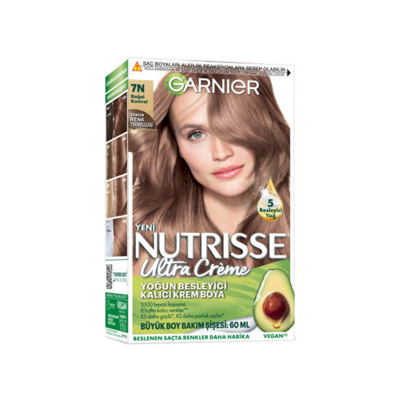 Garnier Nutrisse Ultra Creme 7 Kumral Saç Boyası -1