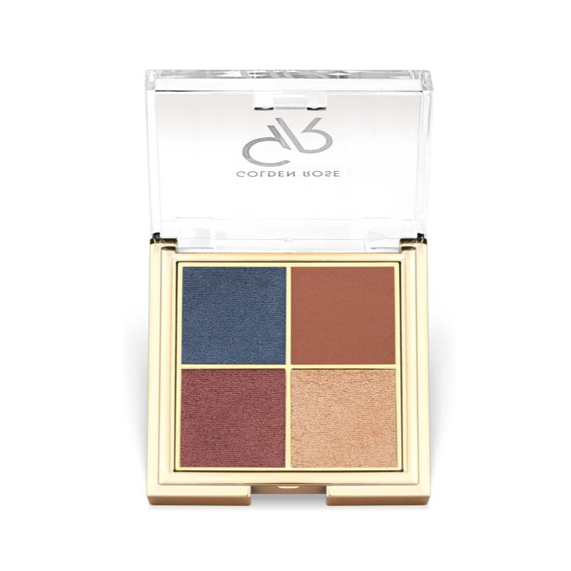 Golden Rose Quattro Eyeshadow Palette No:03 Blue Charm -1