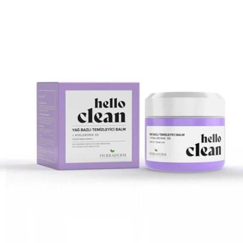 Herbaderm Hello Clean Hyaluronik 3D Yağ Bazlı Temizleyici Balm 100 ml -1