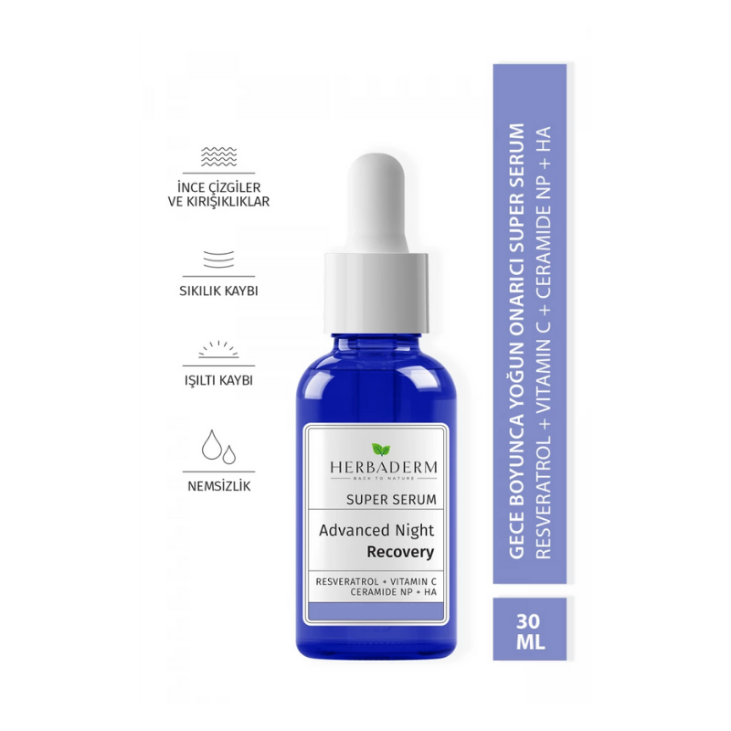 Herbaderm Super Serum Yogun Onarıcı Gece Serumu 30 ml -1
