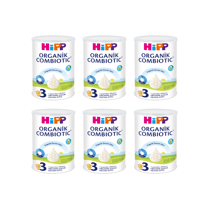 Hipp 3 Organik Combiotic Devam Sütü 6 Adet 350 Gr -1
