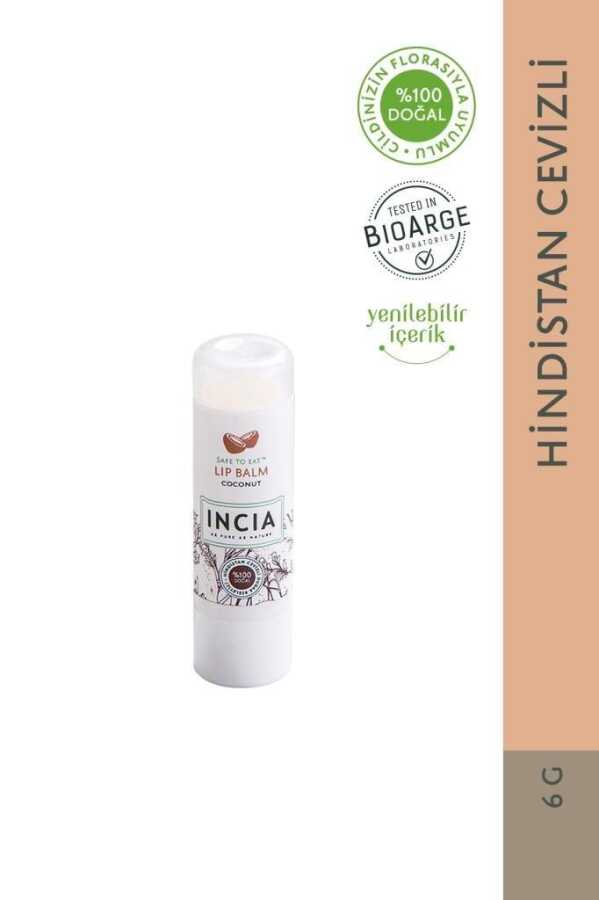 Incia Doğal Hindistan Cevizli Dudak Besleyici 6 gr -1