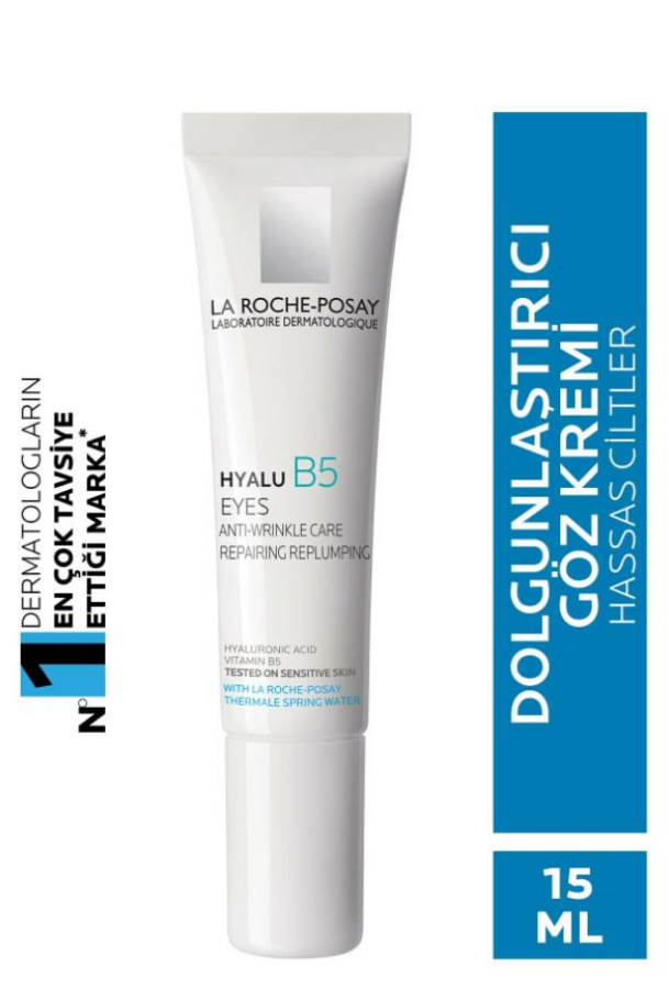 La Roche Posay Hyalu B5 Kırışıklık Karşıtı Aydınlatıcı Göz Kremi 15 ml -1