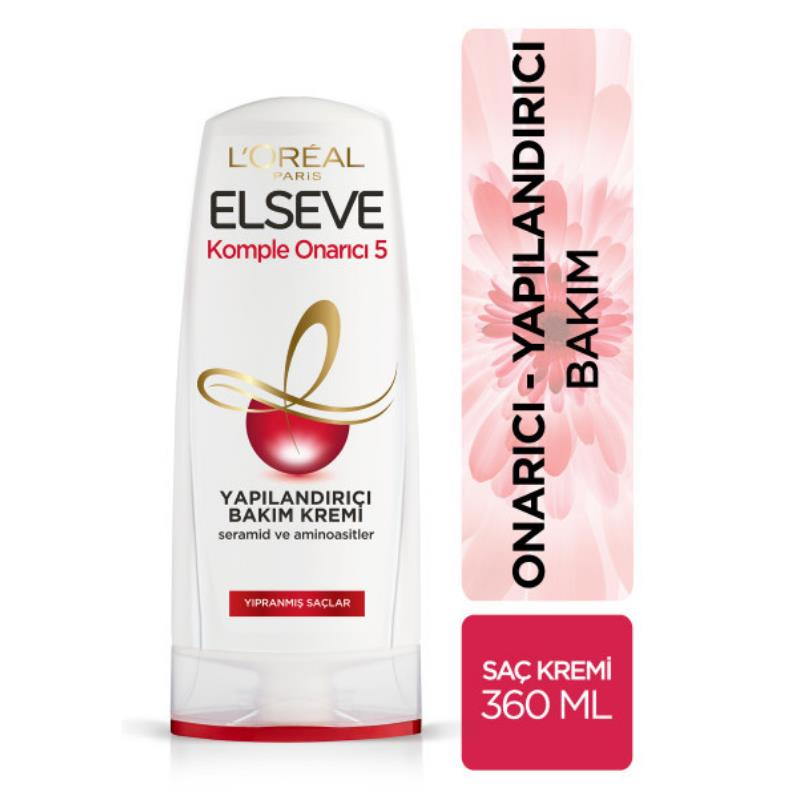 Loreal Elseve Komple Onarıcı 5 Yapılandırıcı Bakım Kremi 360 ml -1