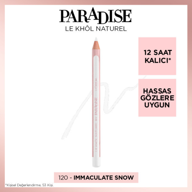 Loreal Paris Paradise Le Khol Göz Kalemi  - 120 Immaculate Snow -1