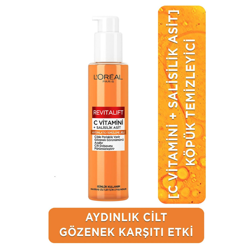 Loreal Paris Revitalift Aydınlatıcı Temizleme Jeli 150 ml -1
