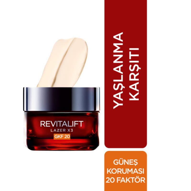 Loreal Paris Revitalift Lazer X3 Leke ve Kırışıklık Karşıtı Bakım GKF20 Gündüz Kremi -1