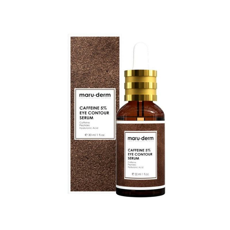 Maruderm Caffeine %5 + Peptides + Hyalüronik Asit Göz Çevresi Serumu 30 ml -1