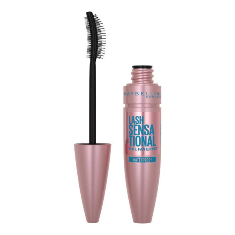 Maybelline New York Lash Sensational Yelpaze Etkili Suya Dayanıklı Siyah Maskara -1