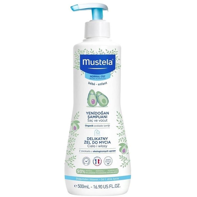 Mustela Gentle Cleansing Yenidoğan Bebek Şampuanı 500 ml -1