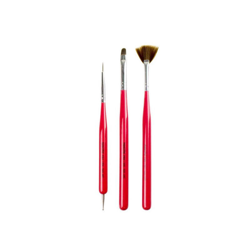 Nascita Nail Art Tırnak Süsleme Fırça Seti 3'lü - 06 -1