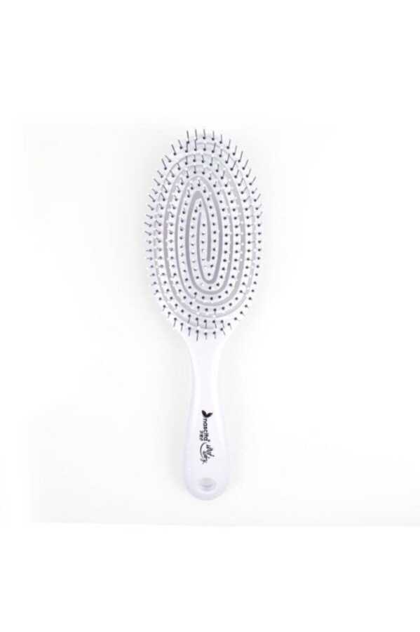 Nascita Pro Wet & Dry Üç Boyutlu Oval Saç Fırçası - 03 Beyaz -1