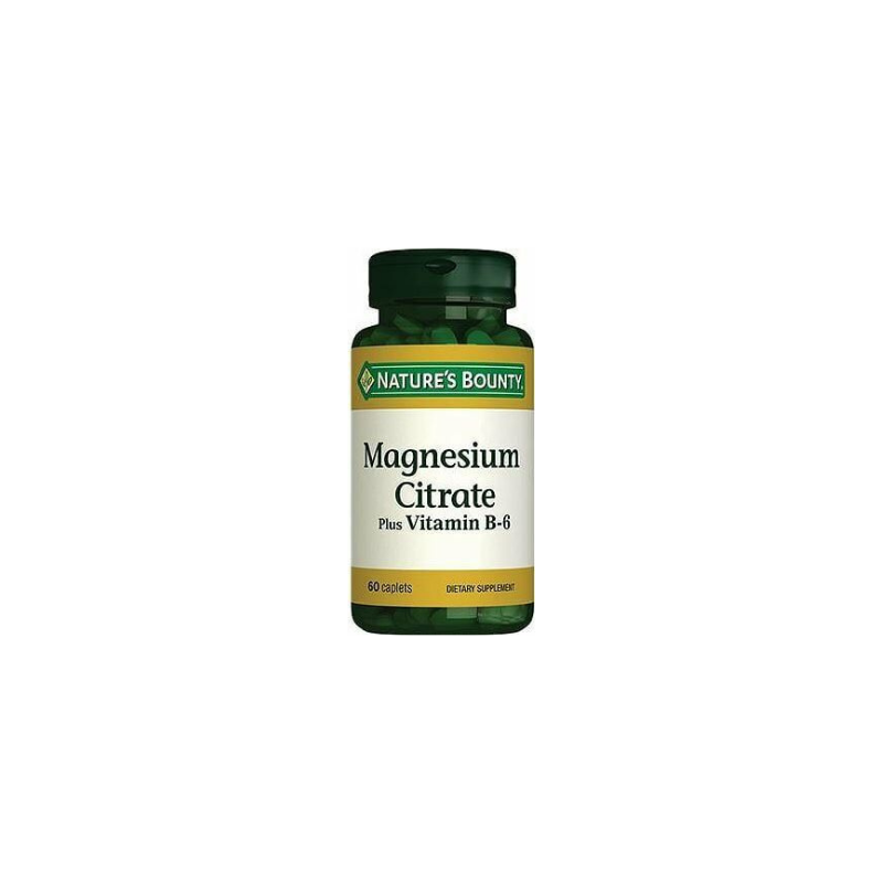 Nature's Bounty Magnesium Citrate Plus Vitamin B6 60 Tablet -1