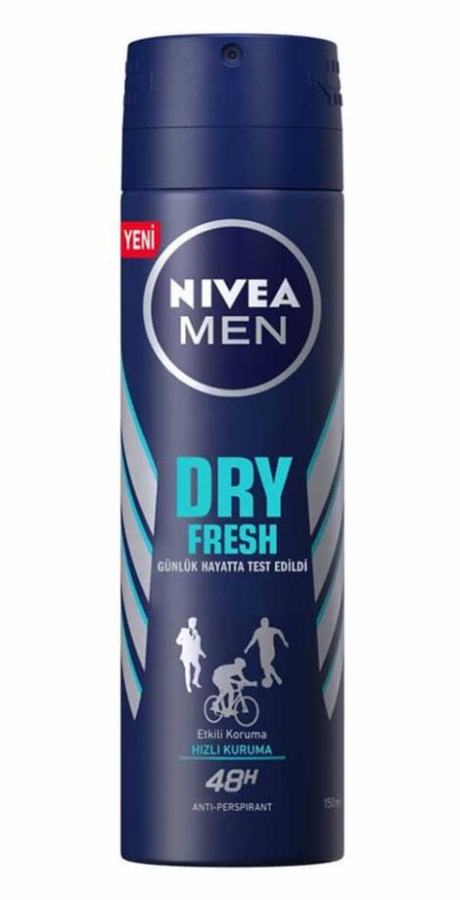 Nivea Men Dry Fresh 150 ml Deodorant Sprey -1