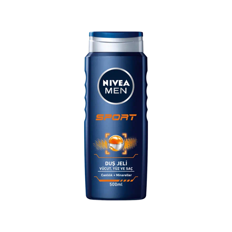Nivea Men Sport Saç Vücut ve Yüz İçin Şampuan 500 ml -1