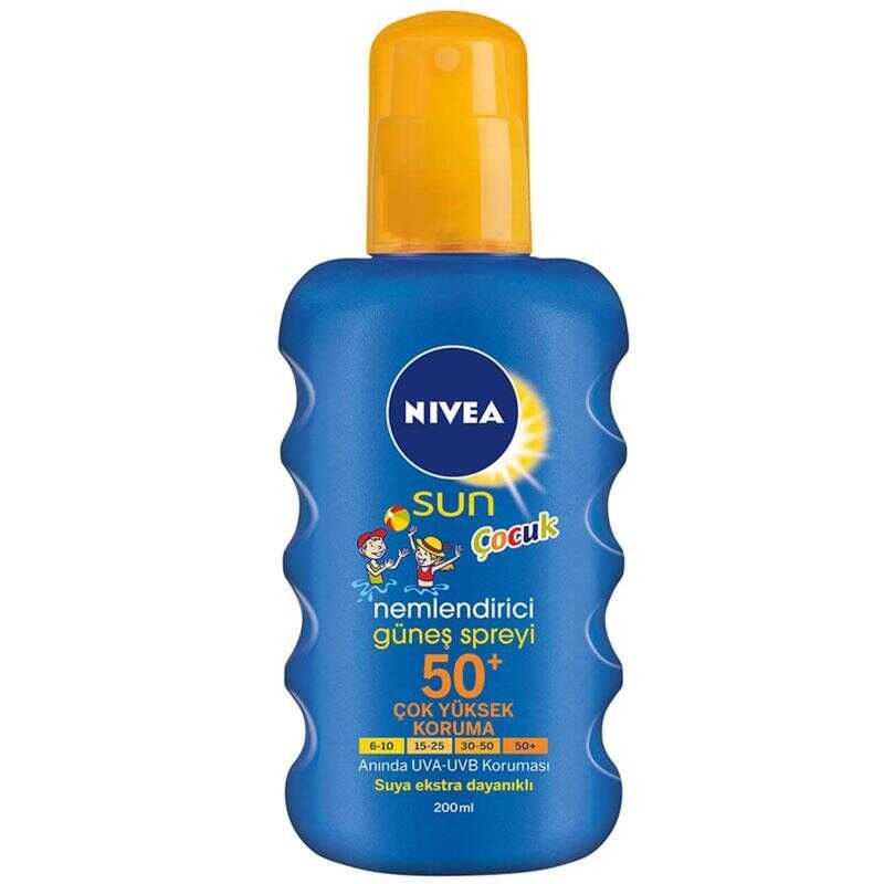 Nivea Sun Kids Çocuklar İçin Koruyucu Spf 50+ 200 ml Güneş Spreyi -1