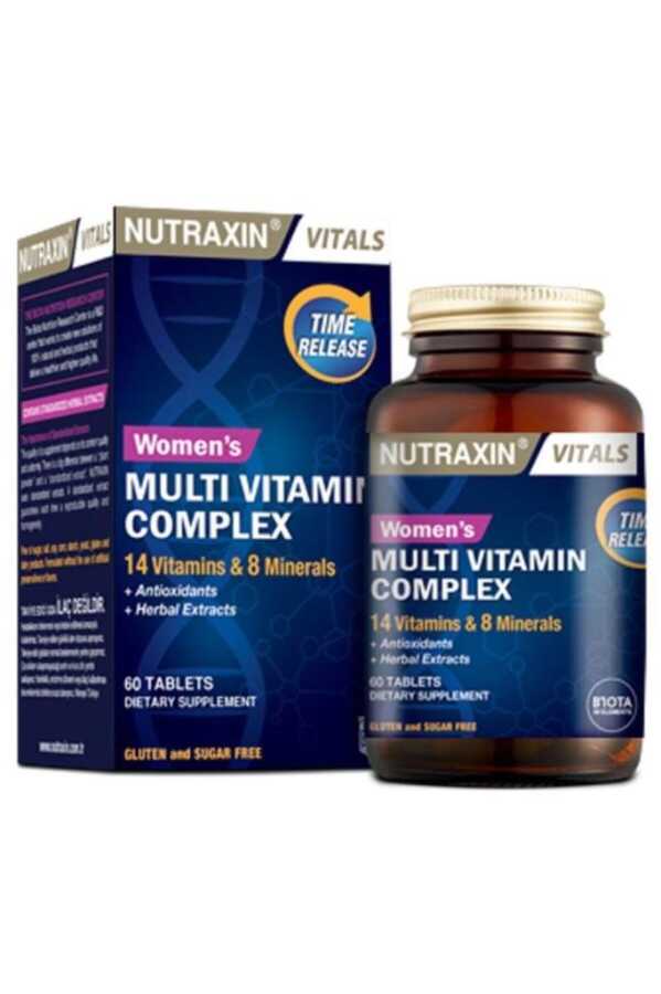 Nutraxin Multivitamin Mineral Complex Kadın 60 Tablet -1