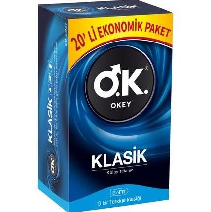 Okey Klasik 20'li Prezervatif -1