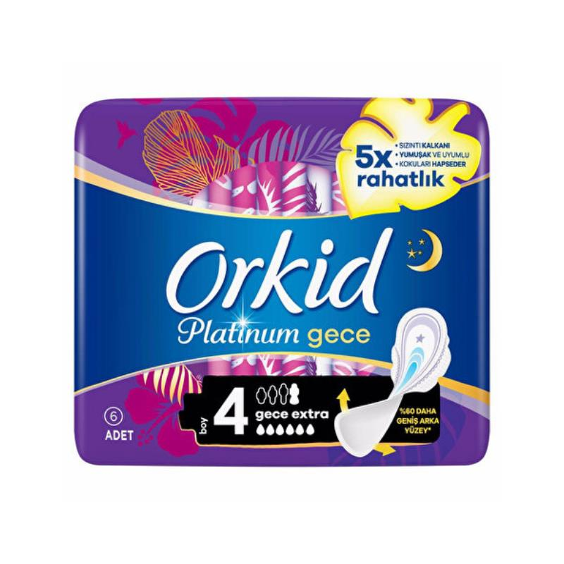 Orkid Platinium Gece Extra Hijyenik Ped 6 Adet -1