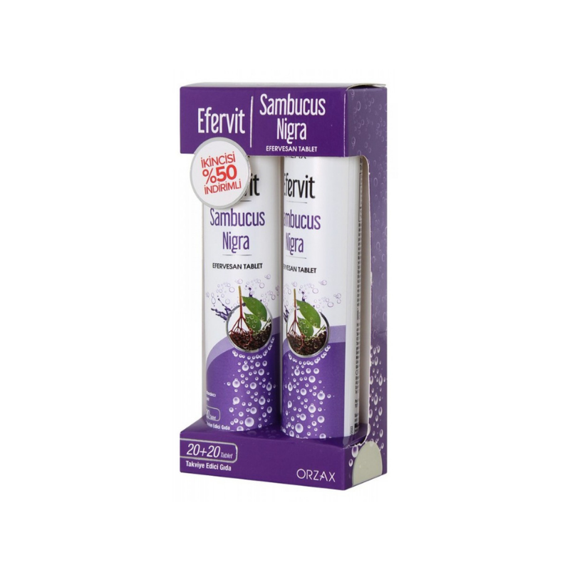 Orzax Efervit Sambucus Nigra 20 Efervesan Tablet - İkincisi %50 İndirimli - 1