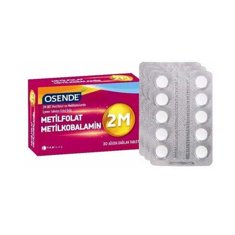 Osende 2M Metilfolat Metilkobalamin 30 Tablet -1