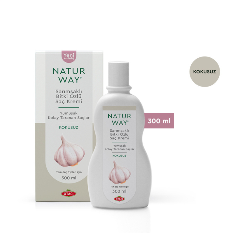 Otacı Naturway Sarımsaklı Bitki Özlü Saç Kremi 300 ml -1