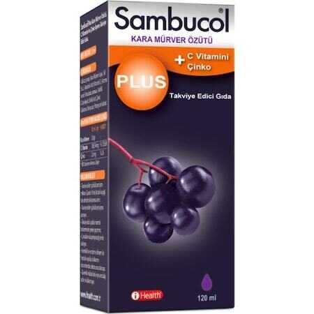 Sambucol Plus Likit Kara Mürver Ekstresi 120ml -1