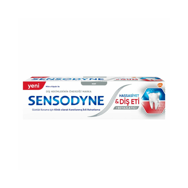 Sensodyne Hassasiyet ve Diş Eti Macunu Beyazlatıcı 75 ml -1