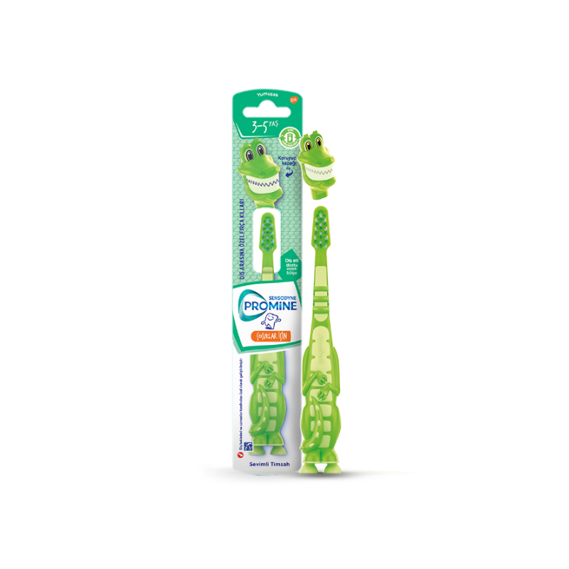 Sensodyne Promine Çocuklar İçin Yumuşak Diş Fırçası - Sevimli Timsah -1