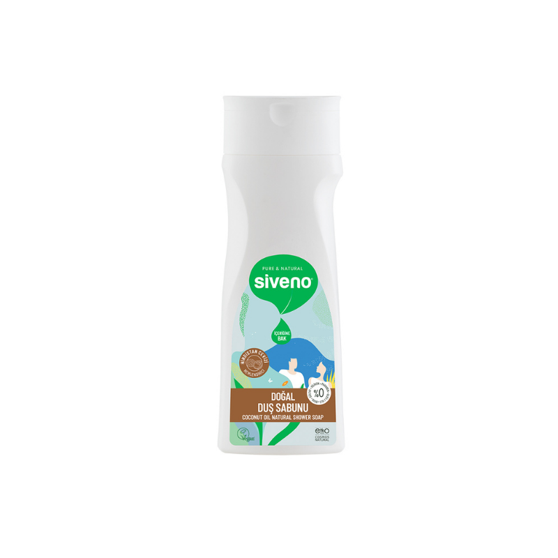 Siveno Hindistan Cevizi Yağlı Doğal Duş Sabunu 300 ml -1