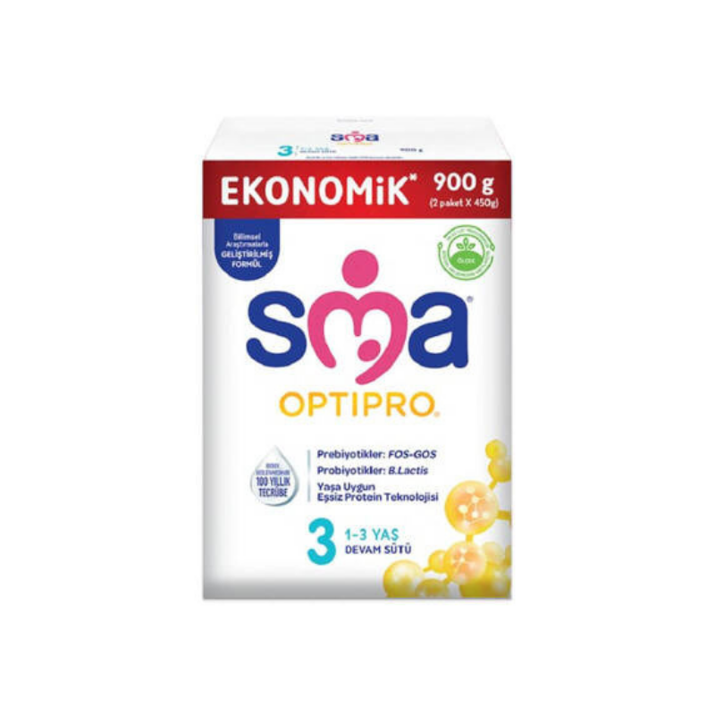 Sma Optipro 3 1-3 Yaş Devam Sütü 900 g (2 Paket x 450 g) -1