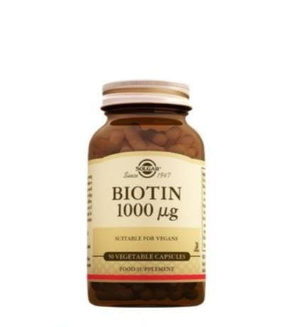 Solgar Biotin 1000 mcg 50 Bitkisel Kapsül -1