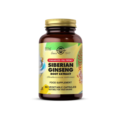 Solgar Siberian Ginseng Root Extract 60 Kapsül -1