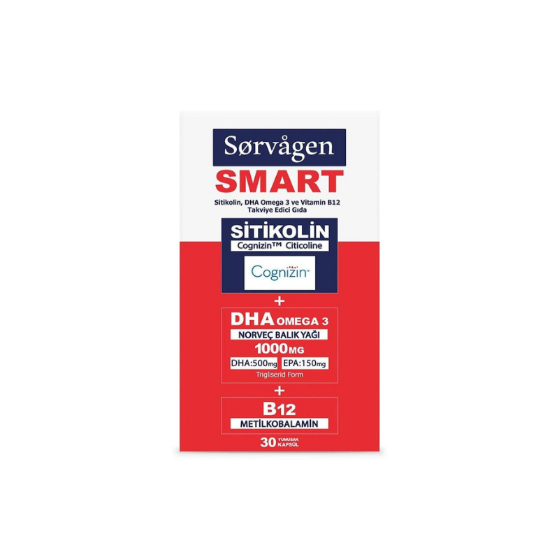 Sorvagen Smart Sitikolin 30 Yumuşak Kapsül -1