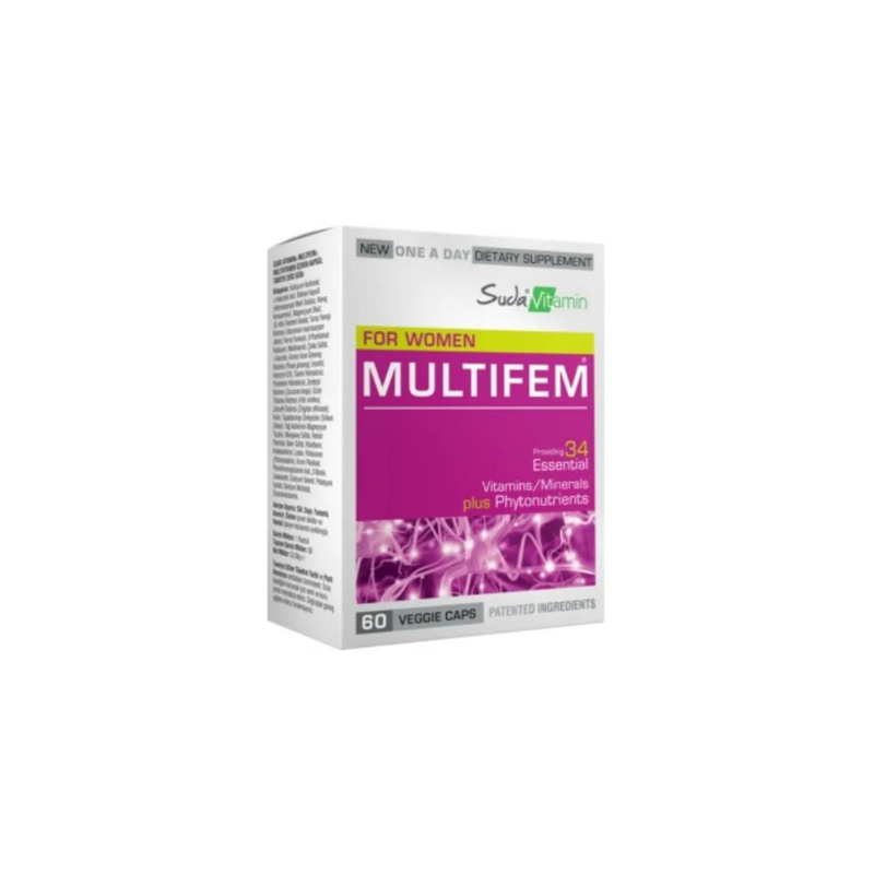 Suda Vitamin Multifem 60 Bitkisel Kapsül -1