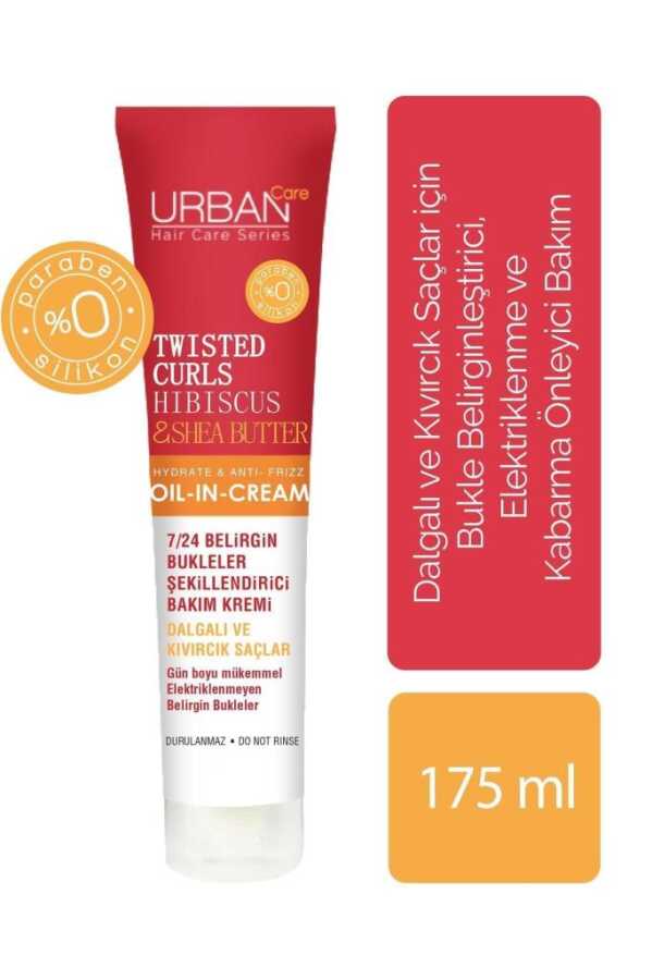 Urban Care Twisted Curls Hibiscus & Shea Butter Durulanmayan 7/24 Saç Bakım Kremi 175 ml -1