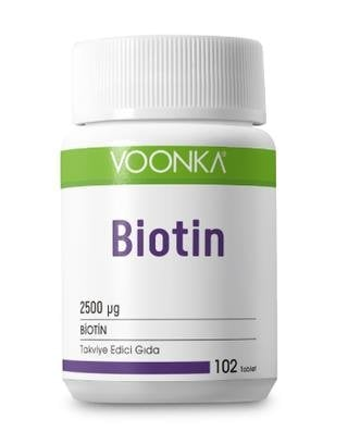 Voonka Biotin İçerikli Takviye Edici Gıda 102 Tablet -1