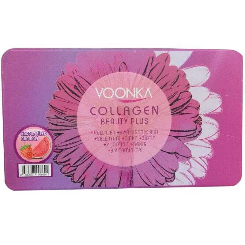 Voonka Collagen Beauty Plus 30 Şase Karpuz Çilek Aromalı -1