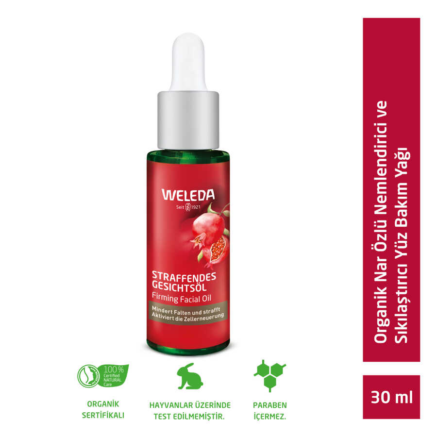 Weleda Organik Nar Özlü Nemlendirici ve Sıkılaştırıcı Yüz Bakım Yağı 30 ml -1