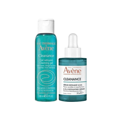 Avene Cleanance A.H.A Exfoliating Serum 30 ml + Cleanance Cleansing Gel 100 ml Hediyeli Bakım Kiti - 1