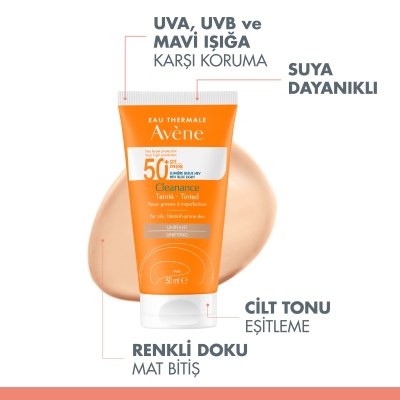 Avene Cleanance Tinted Unifying Spf50+ 50 ml - 9